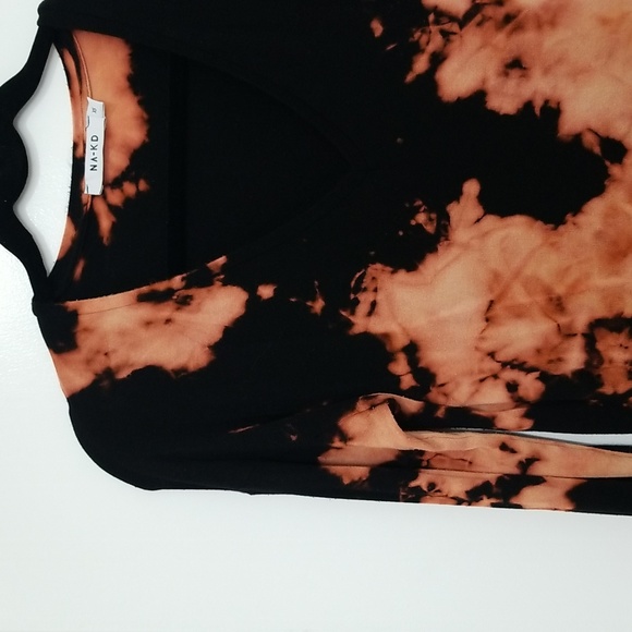 Women's Long Sleeve Tie Dye Blouse - Picture 3 of 6